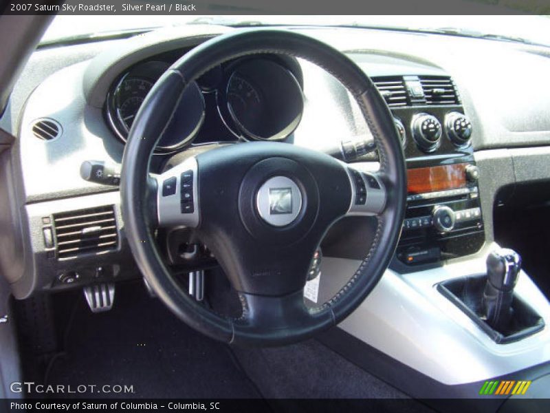 Silver Pearl / Black 2007 Saturn Sky Roadster