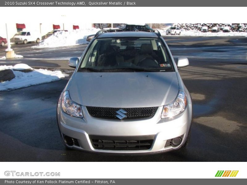 Quicksilver Metallic / Black 2010 Suzuki SX4 Crossover Technology AWD