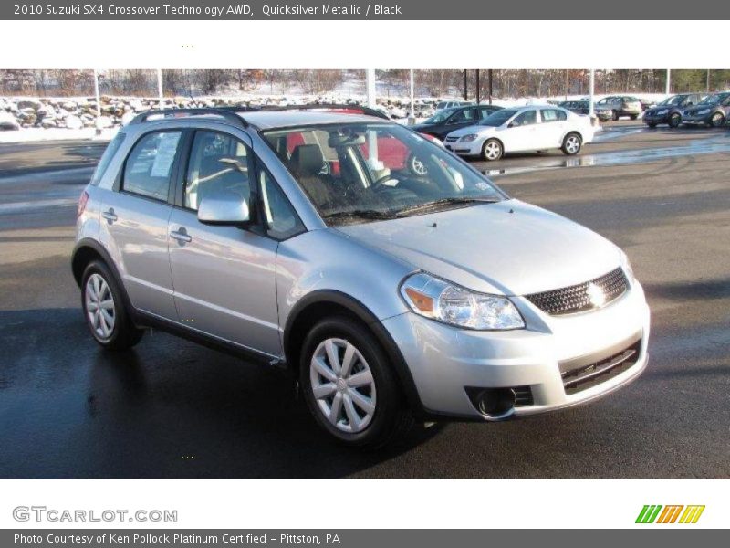 Quicksilver Metallic / Black 2010 Suzuki SX4 Crossover Technology AWD
