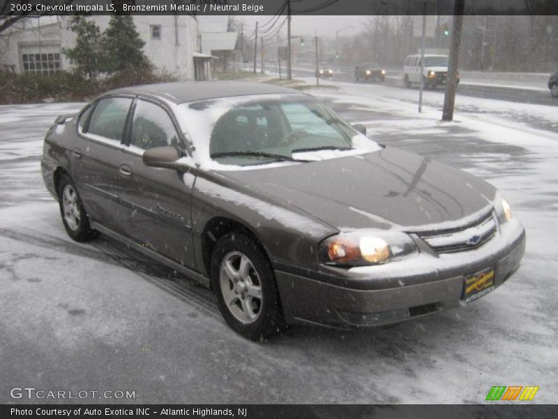 Bronzemist Metallic / Neutral Beige 2003 Chevrolet Impala LS