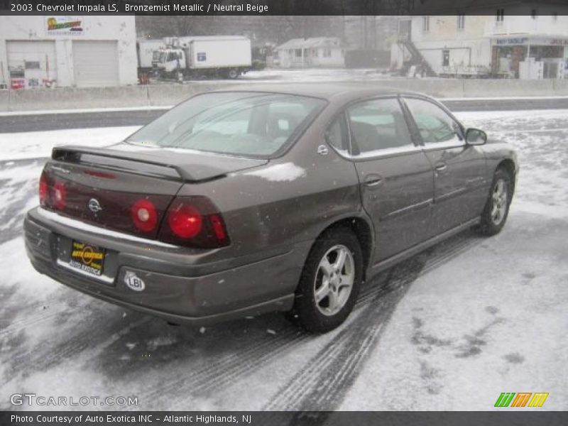 Bronzemist Metallic / Neutral Beige 2003 Chevrolet Impala LS