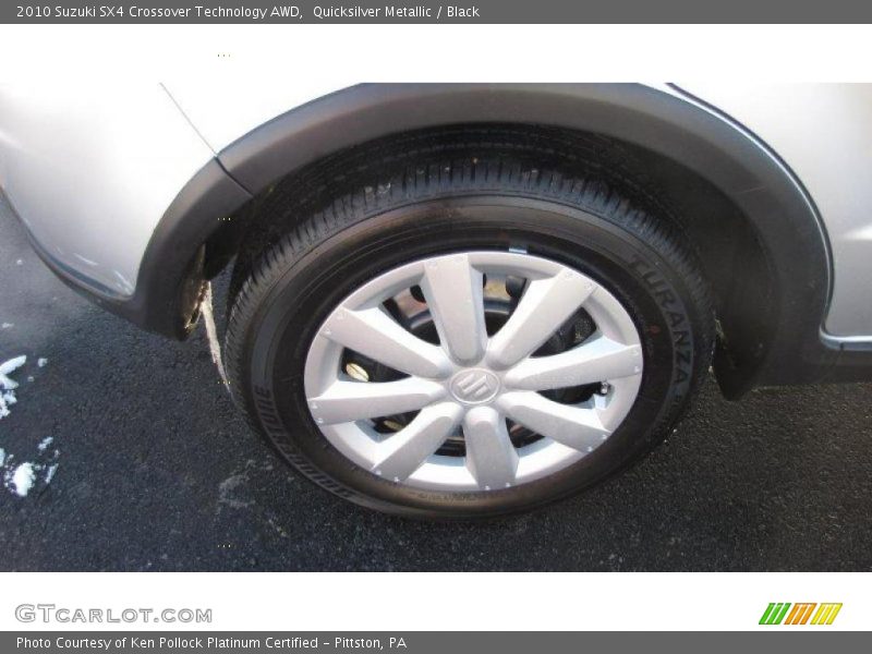 Quicksilver Metallic / Black 2010 Suzuki SX4 Crossover Technology AWD
