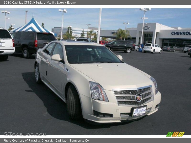 Vanilla Latte / Ebony 2010 Cadillac CTS 3.0 Sedan