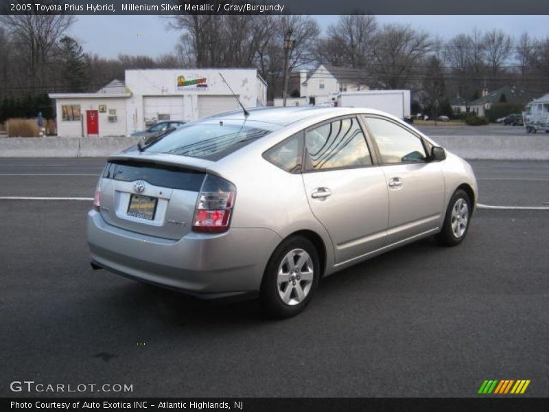 Millenium Silver Metallic / Gray/Burgundy 2005 Toyota Prius Hybrid