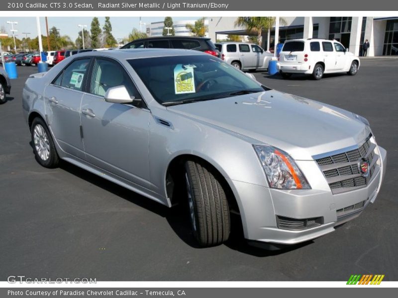 Radiant Silver Metallic / Light Titanium/Ebony 2010 Cadillac CTS 3.0 Sedan