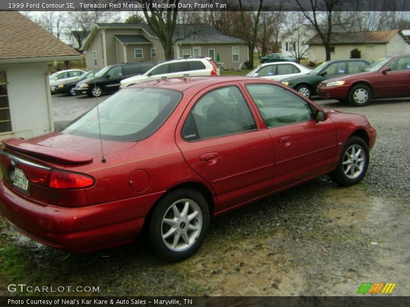Toreador Red Metallic / Medium Dark Prairie Tan 1999 Ford Contour SE