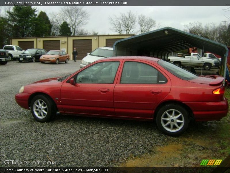 Toreador Red Metallic / Medium Dark Prairie Tan 1999 Ford Contour SE