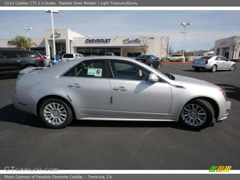 Radiant Silver Metallic / Light Titanium/Ebony 2010 Cadillac CTS 3.0 Sedan