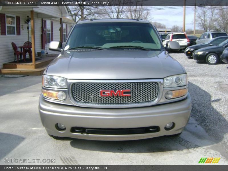 Pewter Metallic / Stone Gray 2003 GMC Yukon XL Denali AWD