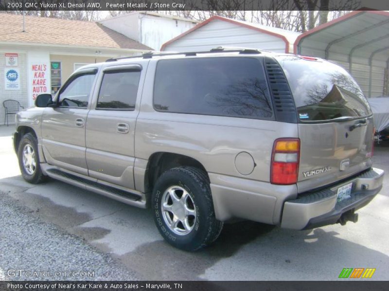 Pewter Metallic / Stone Gray 2003 GMC Yukon XL Denali AWD