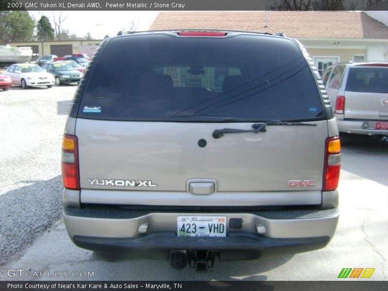 Pewter Metallic / Stone Gray 2003 GMC Yukon XL Denali AWD