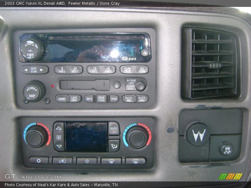 Pewter Metallic / Stone Gray 2003 GMC Yukon XL Denali AWD