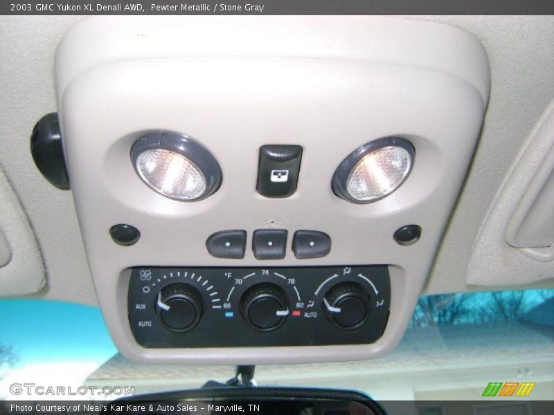 Pewter Metallic / Stone Gray 2003 GMC Yukon XL Denali AWD