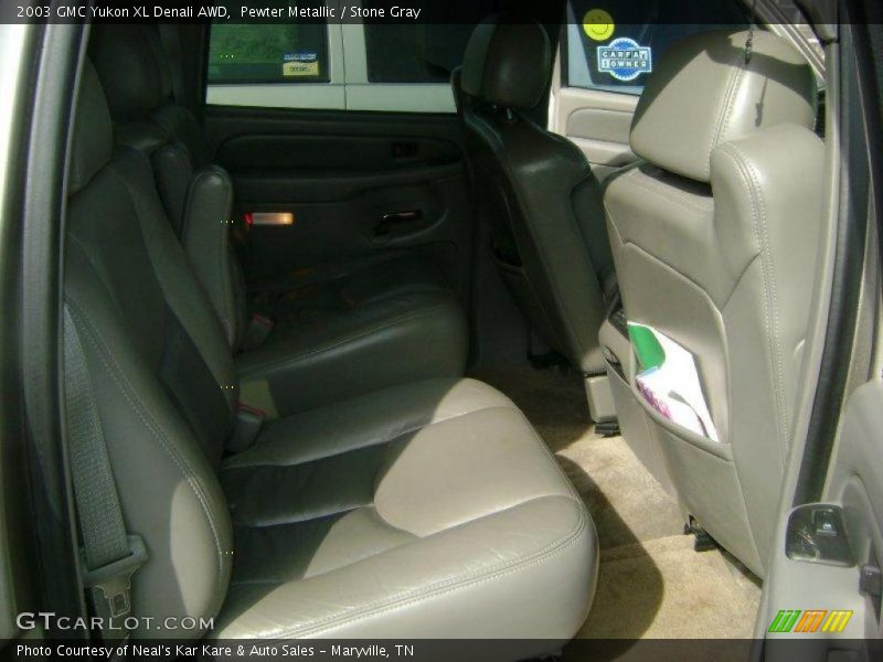 Pewter Metallic / Stone Gray 2003 GMC Yukon XL Denali AWD