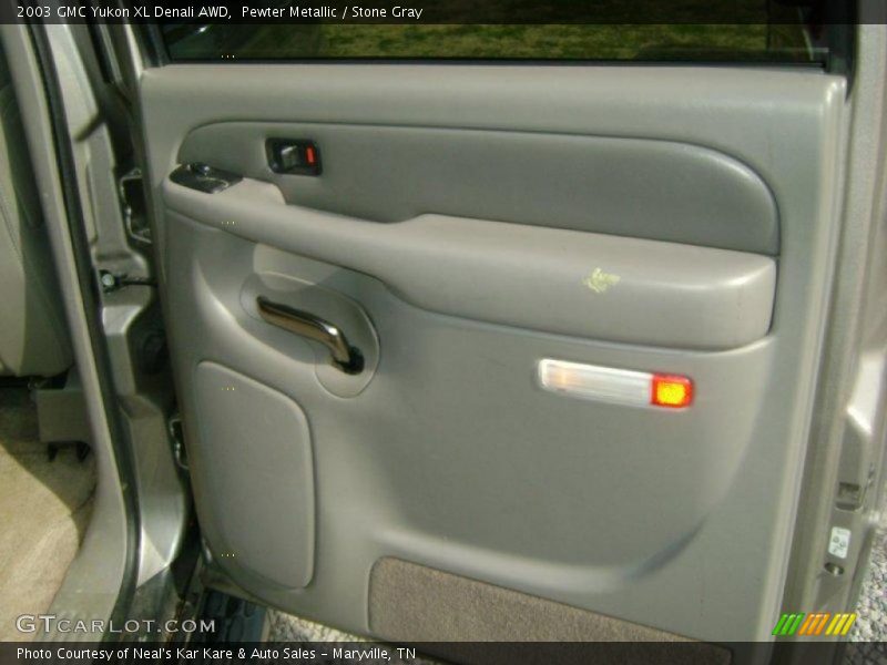 Pewter Metallic / Stone Gray 2003 GMC Yukon XL Denali AWD