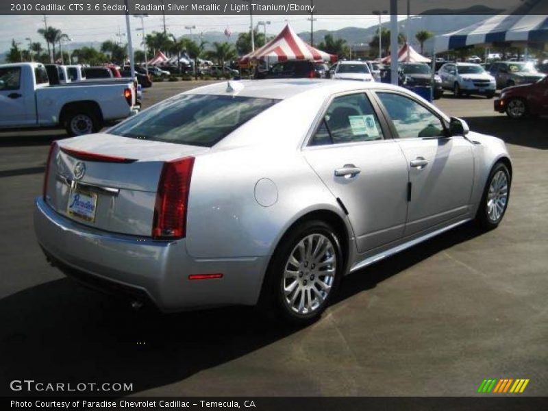 Radiant Silver Metallic / Light Titanium/Ebony 2010 Cadillac CTS 3.6 Sedan