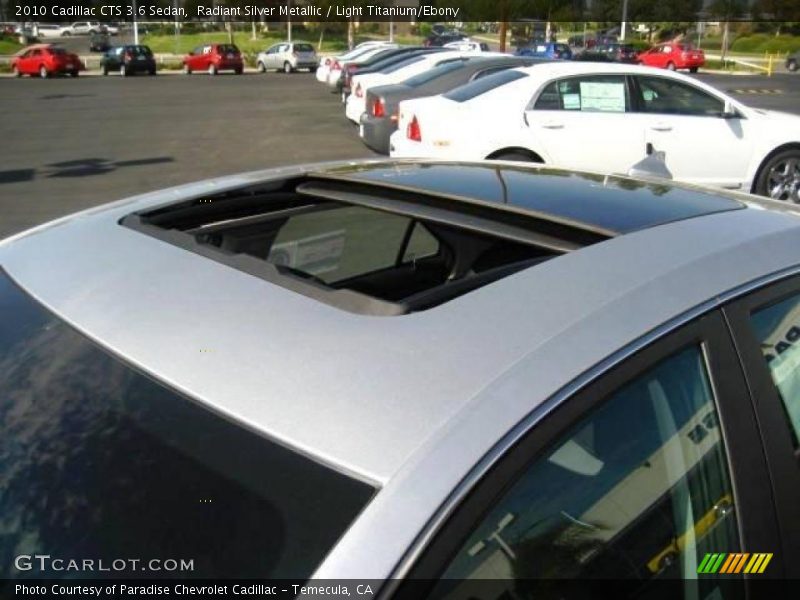 Radiant Silver Metallic / Light Titanium/Ebony 2010 Cadillac CTS 3.6 Sedan