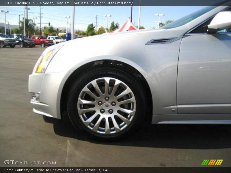 Radiant Silver Metallic / Light Titanium/Ebony 2010 Cadillac CTS 3.6 Sedan