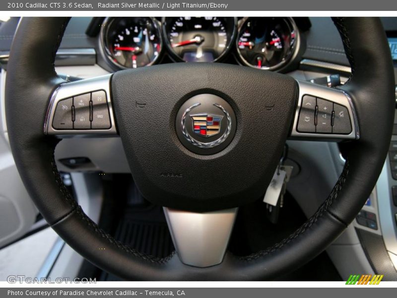 Radiant Silver Metallic / Light Titanium/Ebony 2010 Cadillac CTS 3.6 Sedan