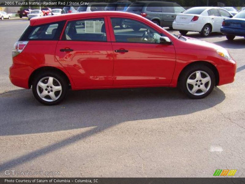Radiant Red / Stone Gray 2006 Toyota Matrix