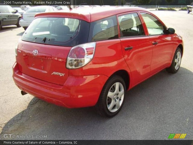 Radiant Red / Stone Gray 2006 Toyota Matrix