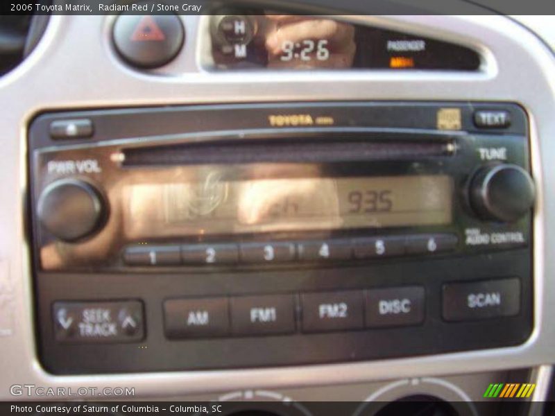 Radiant Red / Stone Gray 2006 Toyota Matrix