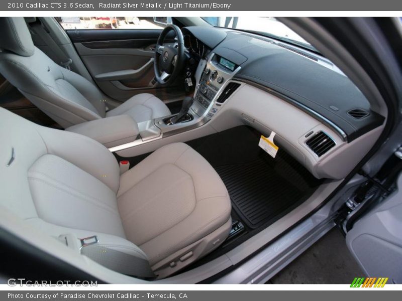 Radiant Silver Metallic / Light Titanium/Ebony 2010 Cadillac CTS 3.6 Sedan