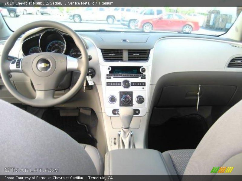 Silver Ice Metallic / Titanium 2010 Chevrolet Malibu LS Sedan