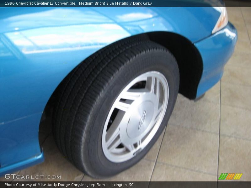 Medium Bright Blue Metallic / Dark Gray 1996 Chevrolet Cavalier LS Convertible