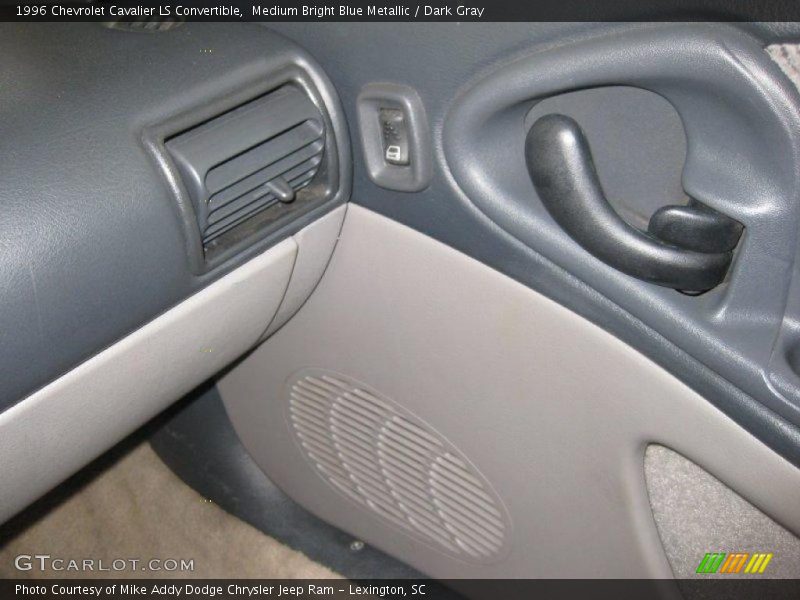 Medium Bright Blue Metallic / Dark Gray 1996 Chevrolet Cavalier LS Convertible