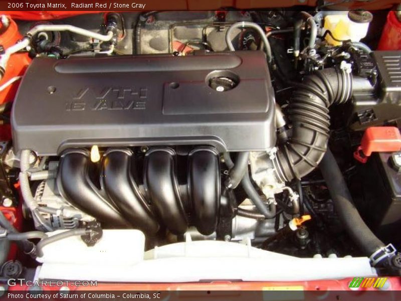 Radiant Red / Stone Gray 2006 Toyota Matrix