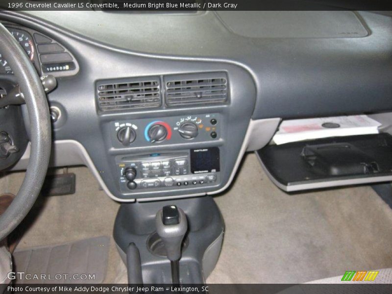 Medium Bright Blue Metallic / Dark Gray 1996 Chevrolet Cavalier LS Convertible
