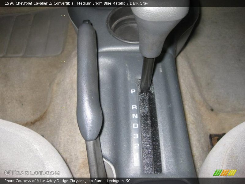 Medium Bright Blue Metallic / Dark Gray 1996 Chevrolet Cavalier LS Convertible