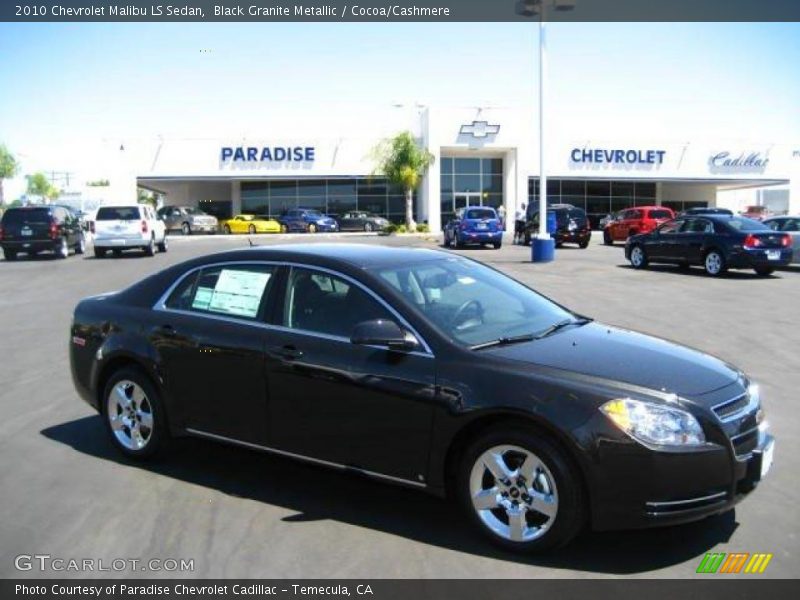 Black Granite Metallic / Cocoa/Cashmere 2010 Chevrolet Malibu LS Sedan