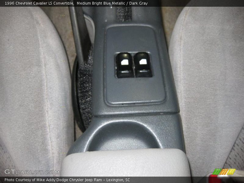 Medium Bright Blue Metallic / Dark Gray 1996 Chevrolet Cavalier LS Convertible
