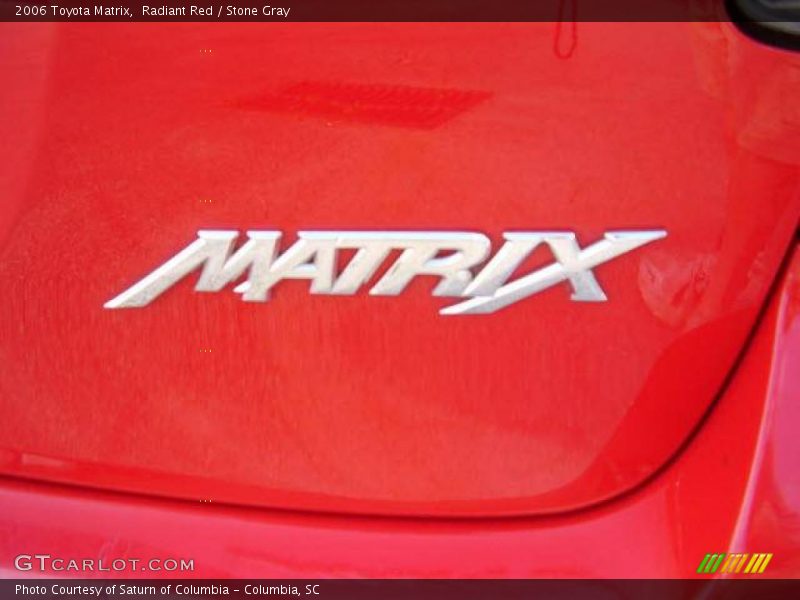 Radiant Red / Stone Gray 2006 Toyota Matrix