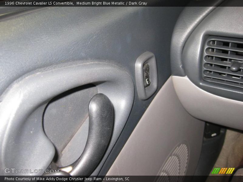 Medium Bright Blue Metallic / Dark Gray 1996 Chevrolet Cavalier LS Convertible