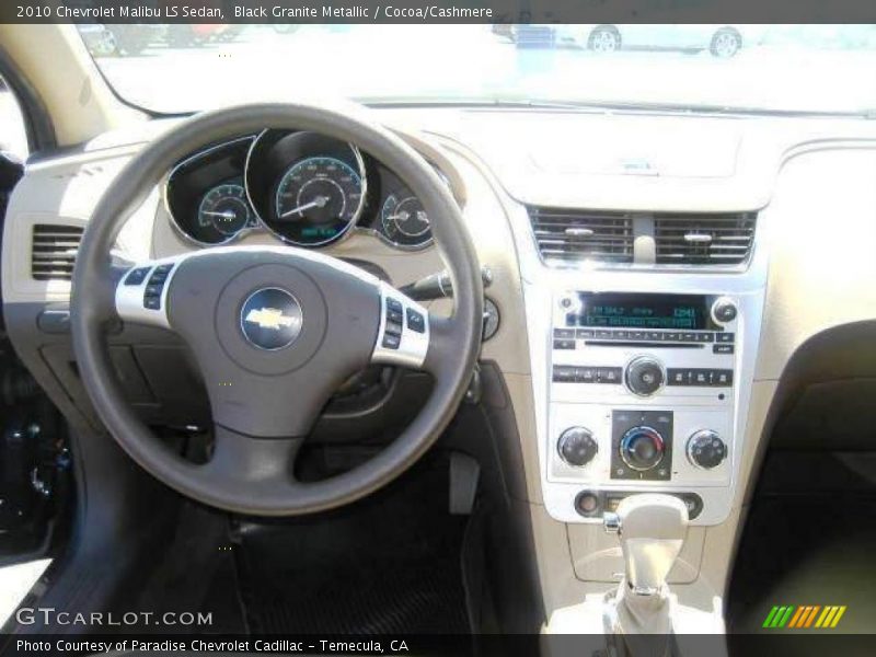 Black Granite Metallic / Cocoa/Cashmere 2010 Chevrolet Malibu LS Sedan