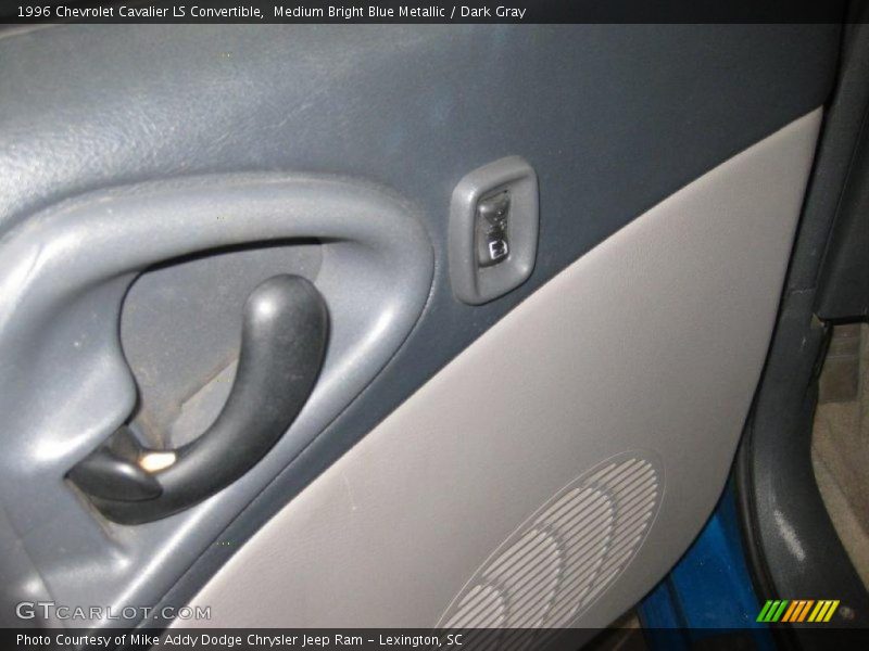 Medium Bright Blue Metallic / Dark Gray 1996 Chevrolet Cavalier LS Convertible
