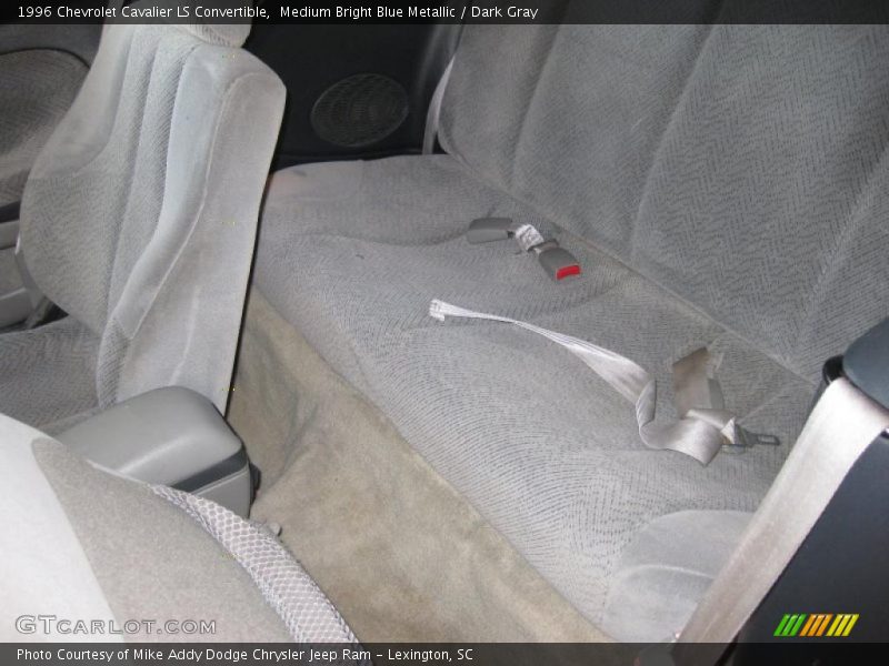 Medium Bright Blue Metallic / Dark Gray 1996 Chevrolet Cavalier LS Convertible