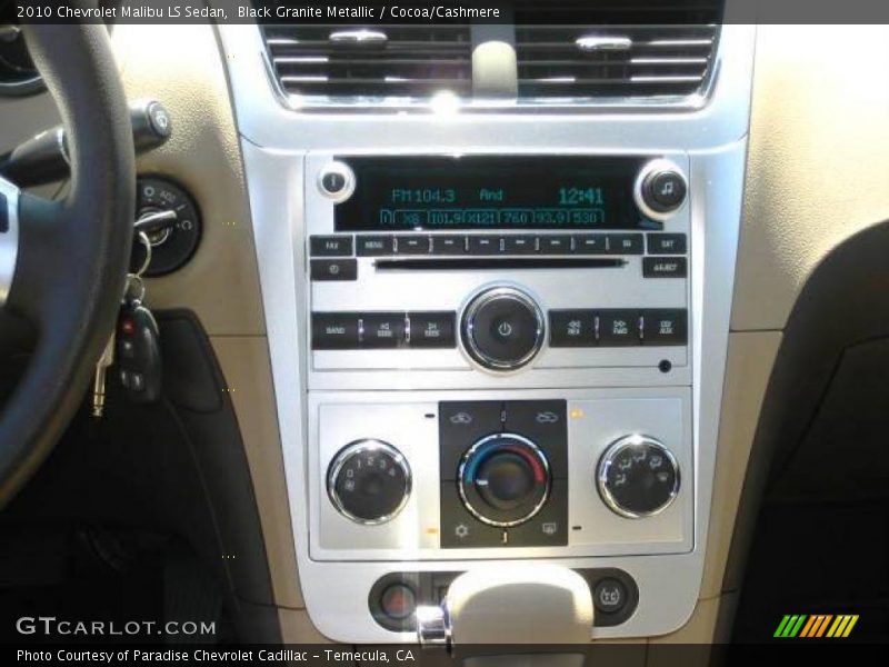 Black Granite Metallic / Cocoa/Cashmere 2010 Chevrolet Malibu LS Sedan