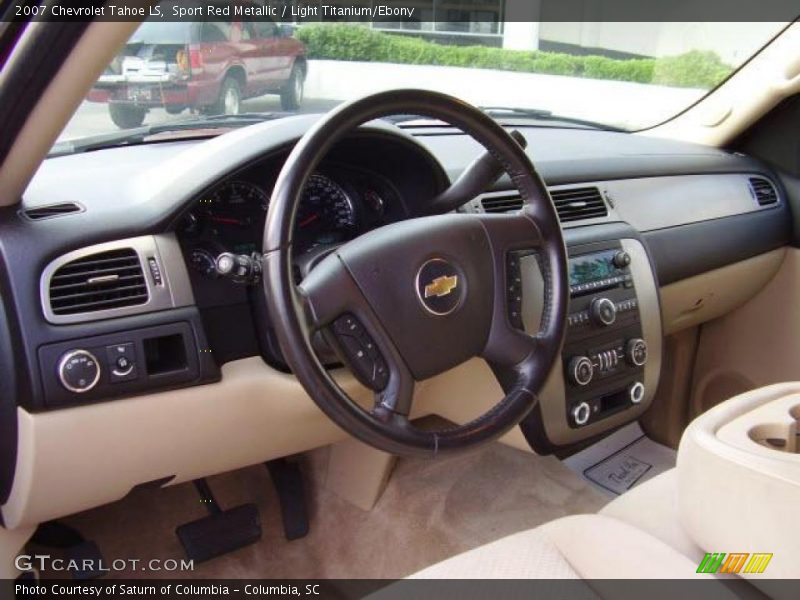 Sport Red Metallic / Light Titanium/Ebony 2007 Chevrolet Tahoe LS