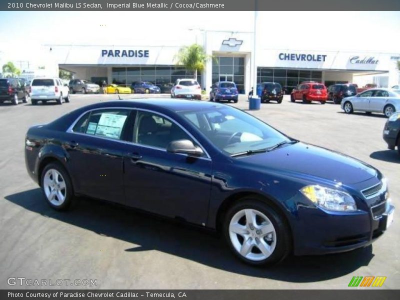 Imperial Blue Metallic / Cocoa/Cashmere 2010 Chevrolet Malibu LS Sedan
