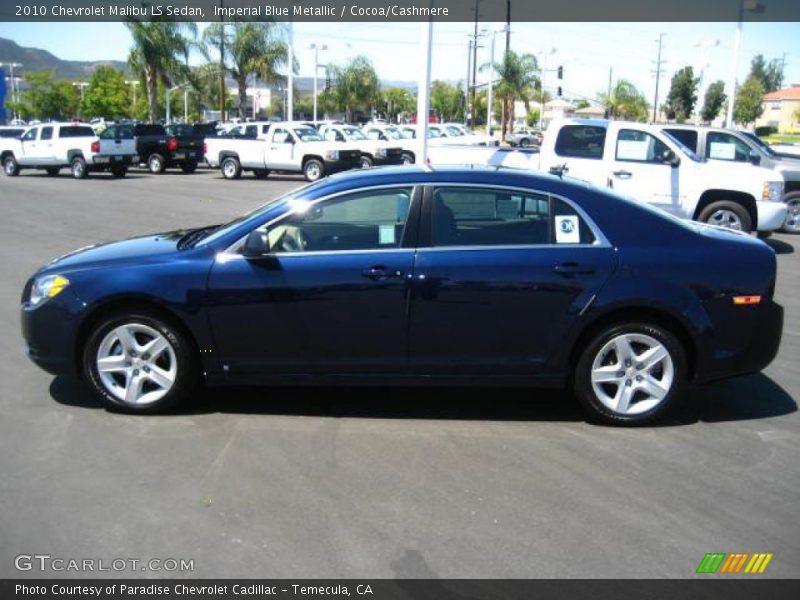 Imperial Blue Metallic / Cocoa/Cashmere 2010 Chevrolet Malibu LS Sedan
