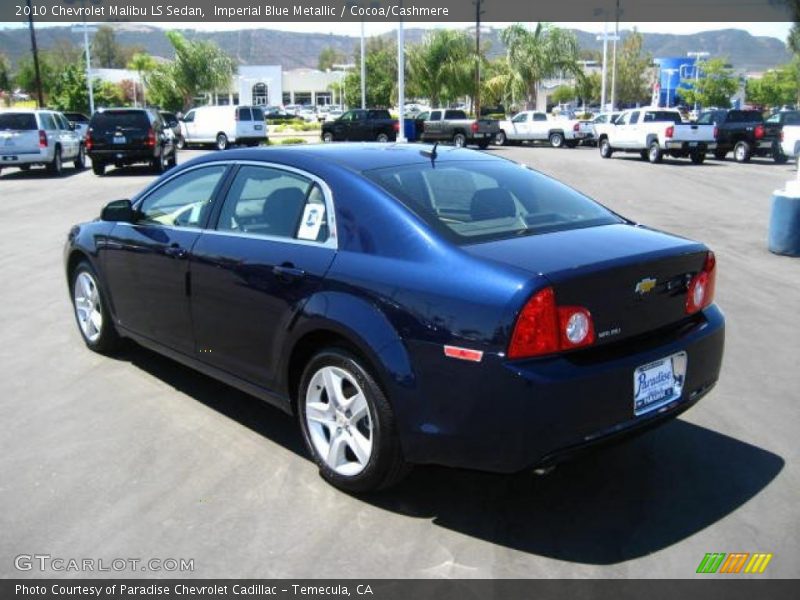 Imperial Blue Metallic / Cocoa/Cashmere 2010 Chevrolet Malibu LS Sedan