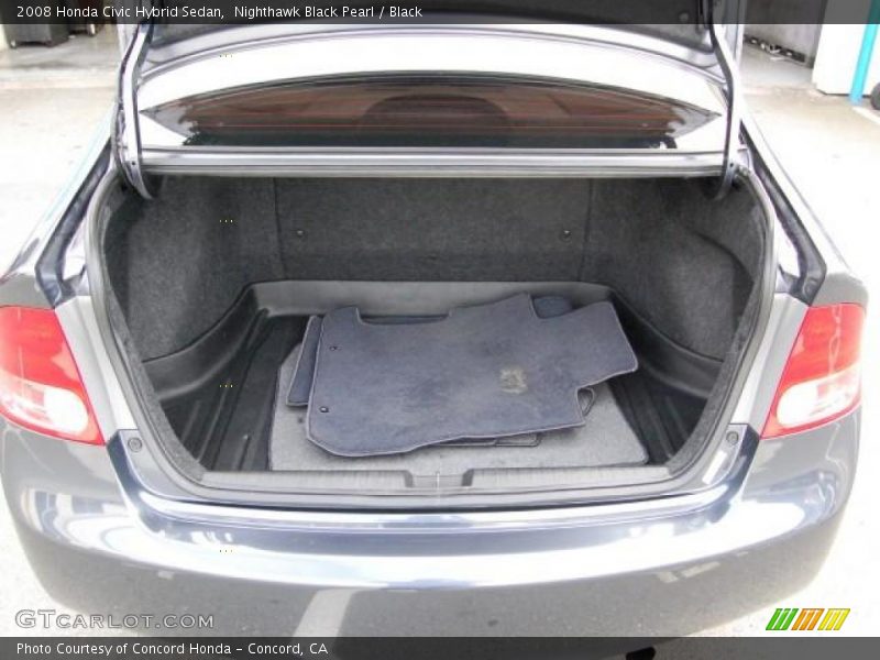 Nighthawk Black Pearl / Black 2008 Honda Civic Hybrid Sedan