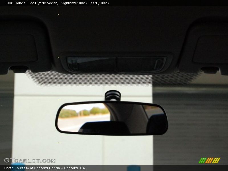 Nighthawk Black Pearl / Black 2008 Honda Civic Hybrid Sedan