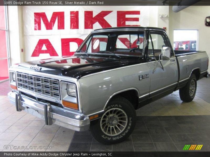 Silver Metallic / Dark Red 1985 Dodge Ram Truck 150 Royal SE