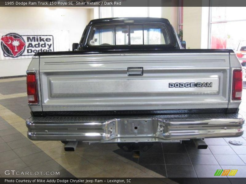 Silver Metallic / Dark Red 1985 Dodge Ram Truck 150 Royal SE