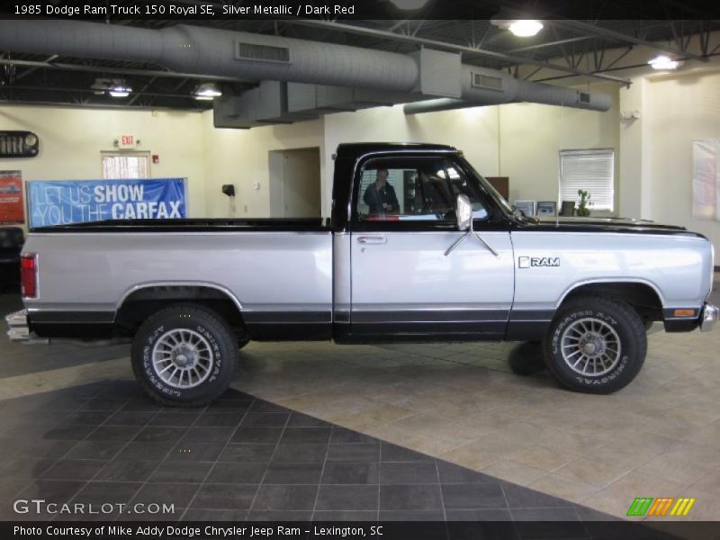 Silver Metallic / Dark Red 1985 Dodge Ram Truck 150 Royal SE